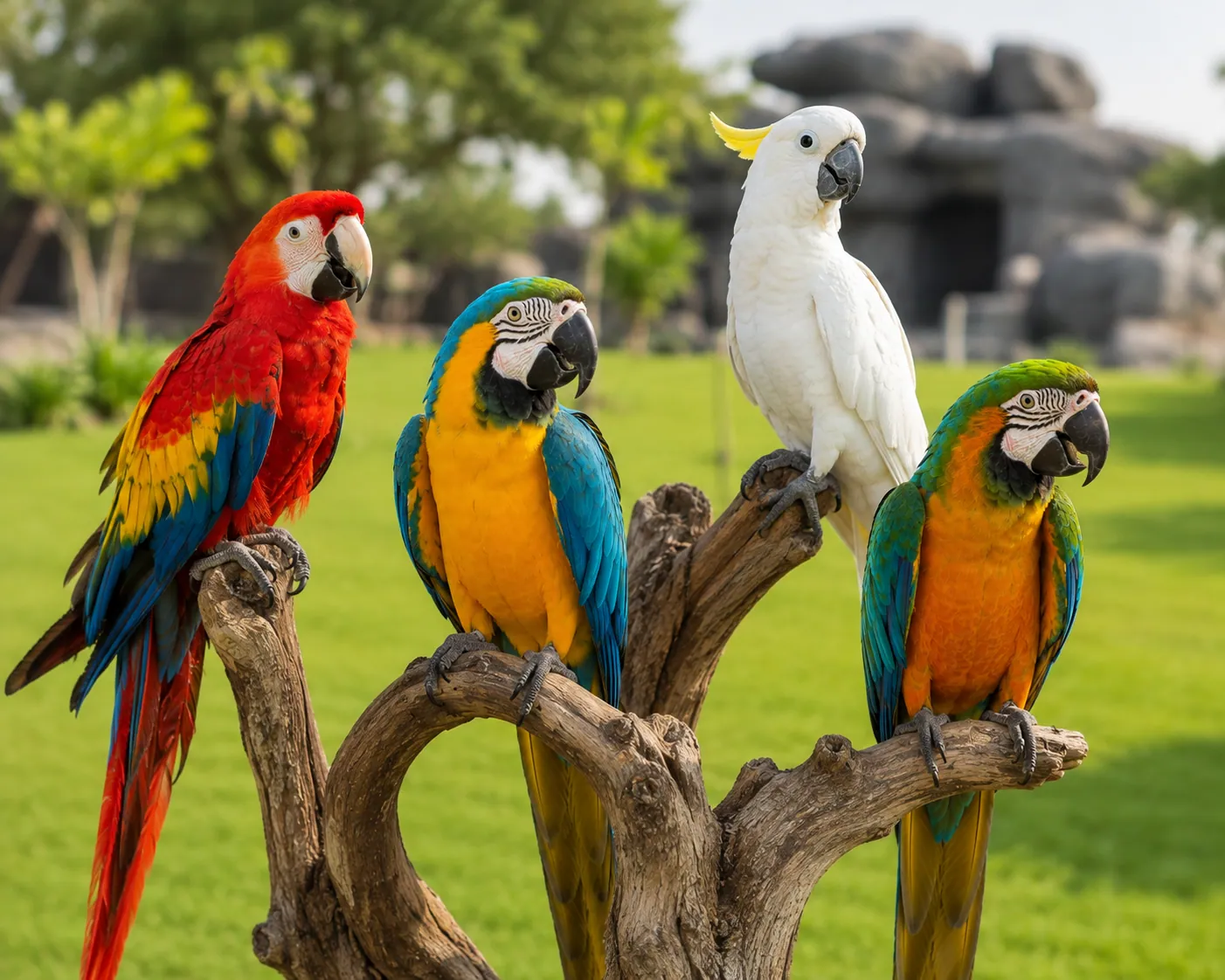 Aviary parrots